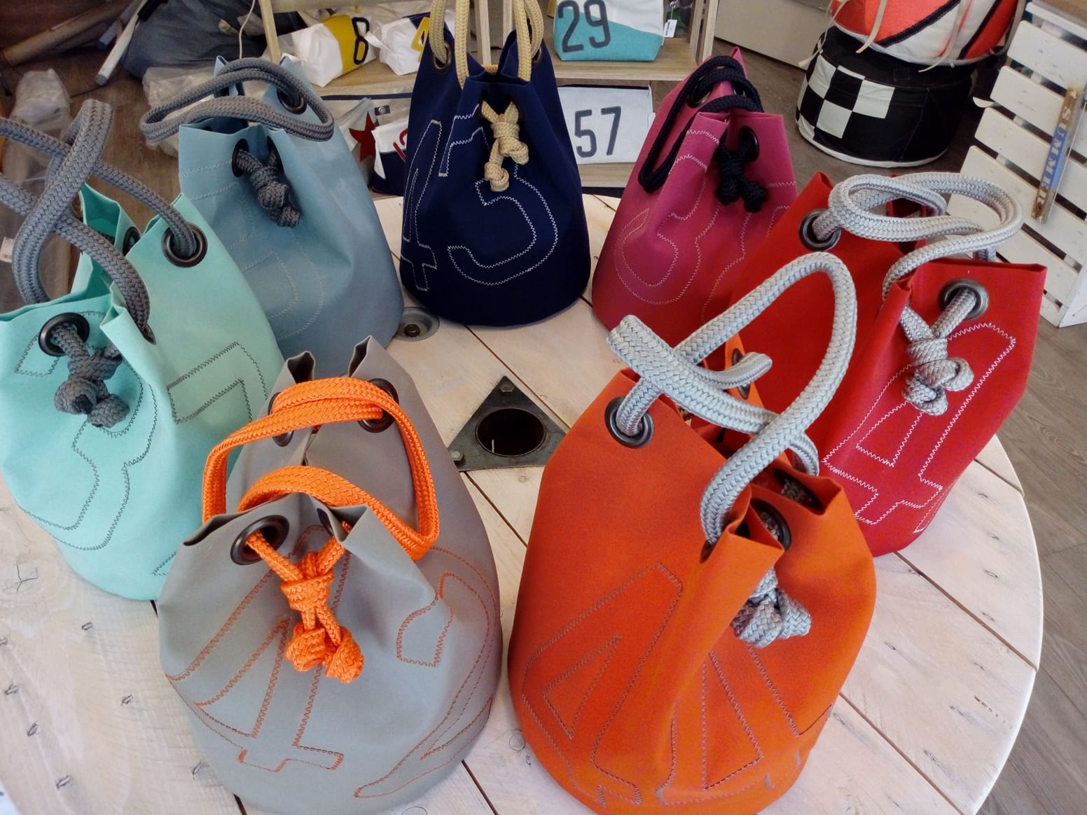 Sac Marin Talamex 59L Imperméable En PVC - Pour Voile, Voyage, Rangement - Couleur Bleue